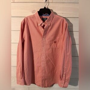 Chaps Men's Red Gingham Button Down Shirt